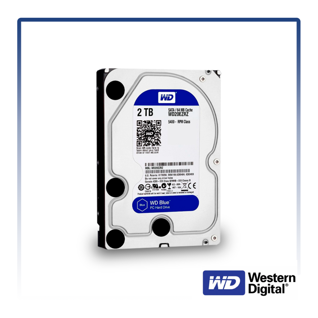 DISCO DURO WESTERN DIGITAL 2TB WD20EZAZ BLUE 256MB 5400RPM